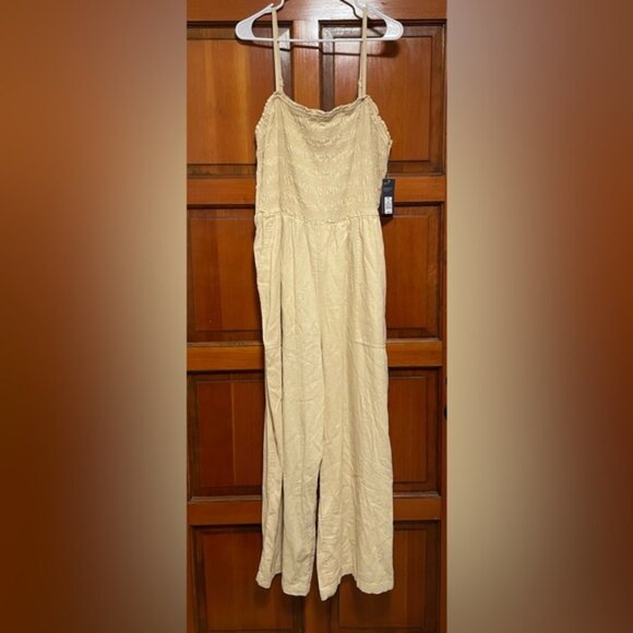 Universal Thread Pants - NWT Universal Thread Cream Linen Jumpsuit
